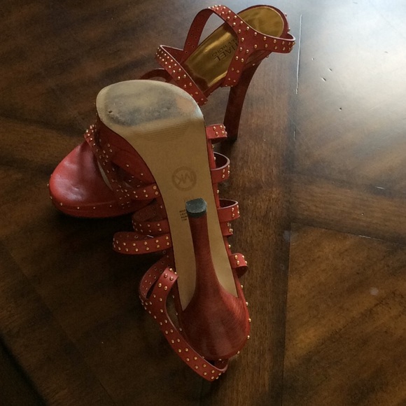Michael Kors Red shoes size 11 - Picture 2 of 4